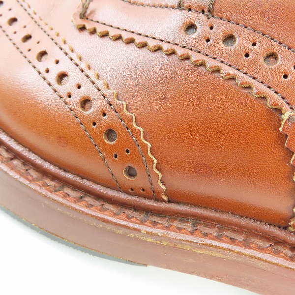実際に弊社で買取させて頂いたTricker's/トリッカーズ MALTON/モルトン ウイングチップ ブーツ ブラウン M2508/7.5の画像 7枚目