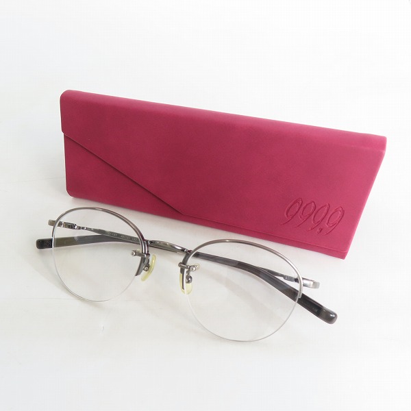 実際に弊社で買取させて頂いた999.9/フォーナインズ メガネフレーム アイウェア O-15Tの画像 8枚目