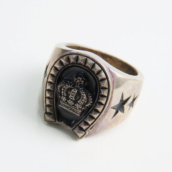 実際に弊社で買取させて頂いたJustinDavis/ジャスティンデイビス LUCKY STAR CROWNリング/16.5-17.5号