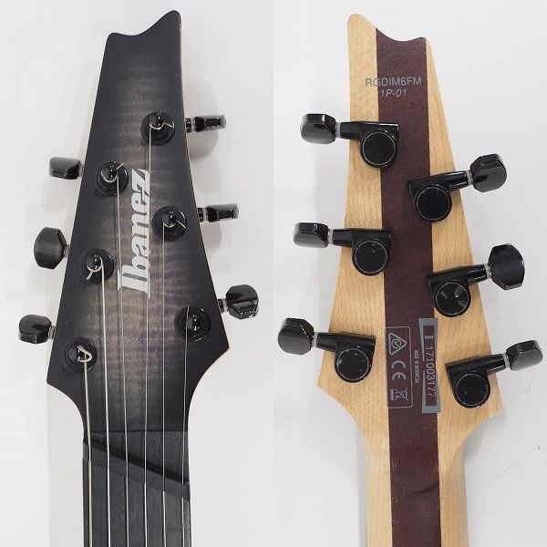 実際に弊社で買取させて頂いた★Ibanez/アイバニーズ RGDIM6FM/CLF FishmanセラミックマグネットPU搭載マルチスケール エレキギター ソフトケース付の画像 2枚目