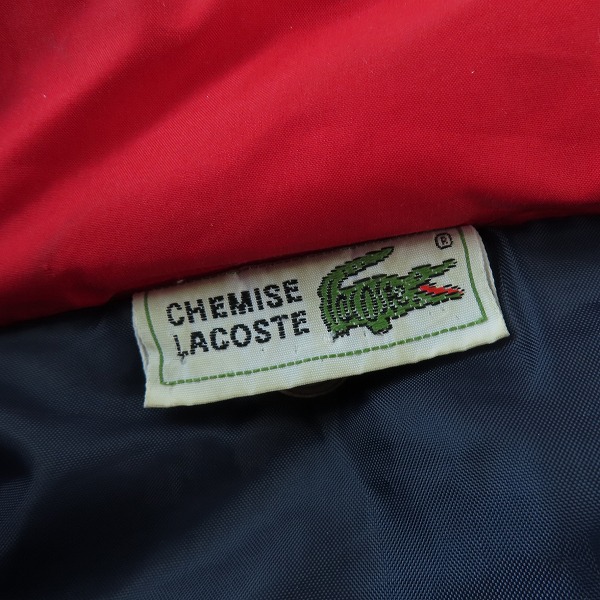 実際に弊社で買取させて頂いたLACOSTE/ラコステ ジャケット レッド/3の画像 2枚目