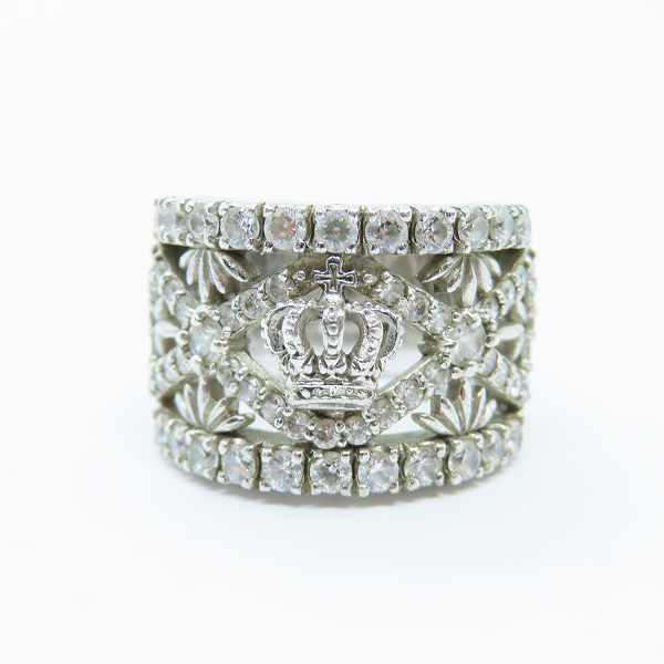 実際に弊社で買取させて頂いたJustin Davis/ジャスティンデイビス クラウンリング ストーン/8-9号の画像 1枚目