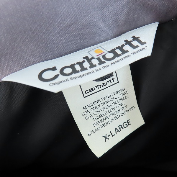実際に弊社で買取させて頂いたCarhartt/カーハート ダウンジャケット 05011-76/XLの画像 2枚目