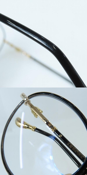 実際に弊社で買取させて頂いたCHROME HEARTS/クロムハーツ FIRKIN 眼鏡/メガネフレーム/アイウェア の画像 9枚目
