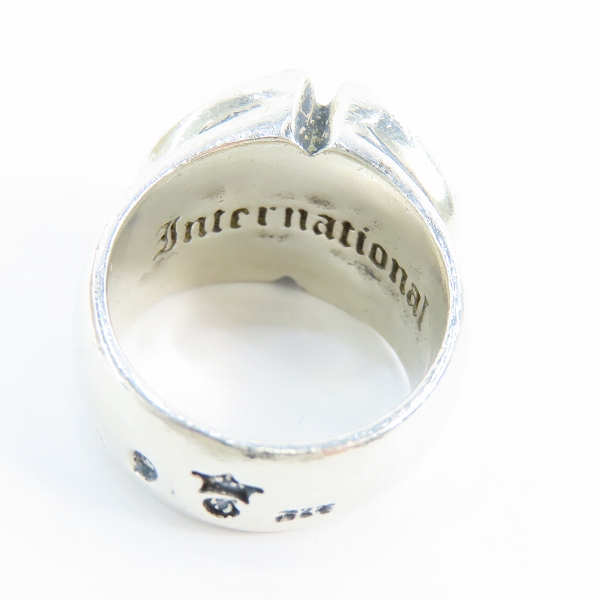 実際に弊社で買取させて頂いたGabor/ガボール スカルプティド オーバルクロス ラージ シグネットリング 24.5-25号の画像 6枚目