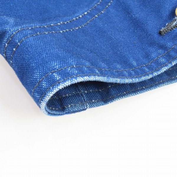 実際に弊社で買取させて頂いたWORK HANDS×BEAMS/ワークハンズ×ビームス 東急ハンズ インディゴ シャツジャケット/40の画像 7枚目