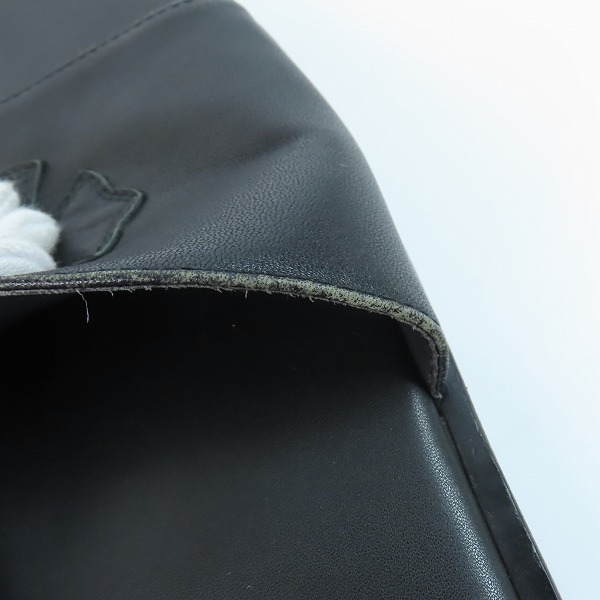 実際に弊社で買取させて頂いたCHROME HEARTS/クロムハーツ CHプラス クロス レザーサンダル /44の画像 6枚目