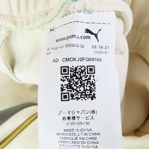 実際に弊社で買取させて頂いたWIND AND SEA×PUMA/ウィンダンシー×プーマ T7 TRACK PANTS コラボ トラックパンツ 530903-02/Mの画像 3枚目