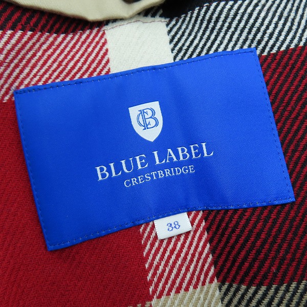 実際に弊社で買取させて頂いたBURBERRY BLUE LABEL/バーバリーブルーレーベル トレンチコート 55A11-600-42/38の画像 2枚目