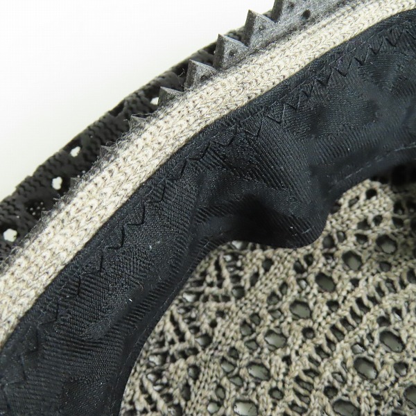 実際に弊社で買取させて頂いたCA4LA/カシラ メッシュ キャスケット/帽子 ブラック SHK00904の画像 8枚目