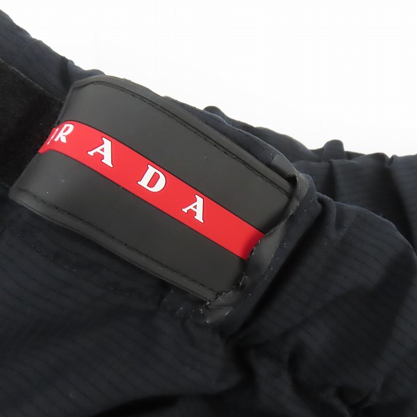 実際に弊社で買取させて頂いたPRADA/プラダ ブラック ライトバイストレッチ バミューダショーツ/ハーフパンツ SPH58/Sの画像 8枚目