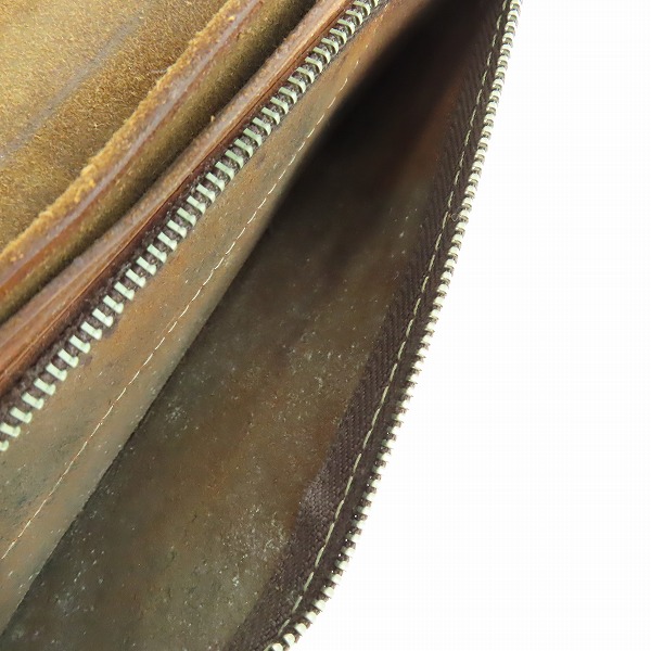 実際に弊社で買取させて頂いたRED MOON/レッドムーン コンチョ レザー 二つ折り財布 ウォレット ブラウンの画像 4枚目