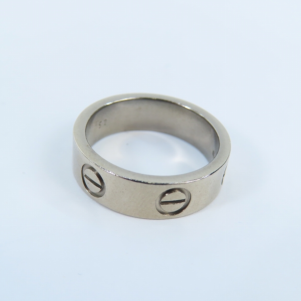実際に弊社で買取させて頂いたCartier/カルティエ ラブリング AU750/K18WG/ホワイトゴールド 52/11-11.5号　