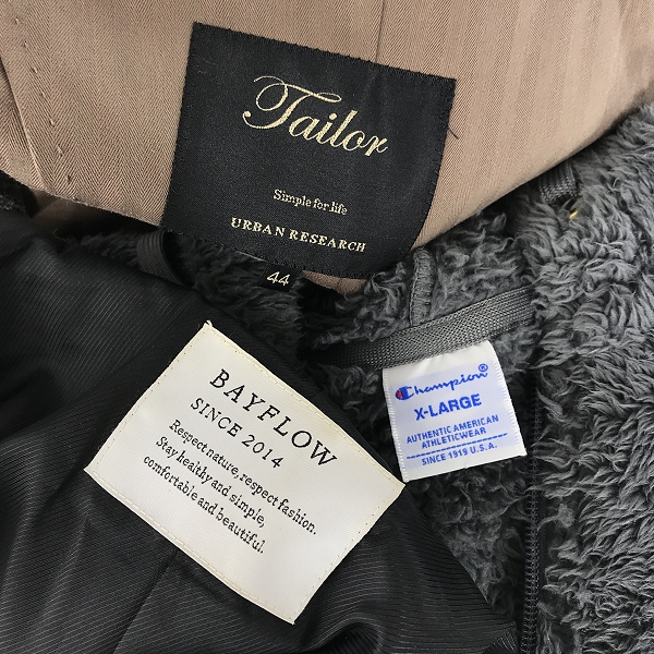 実際に弊社で買取させて頂いた【おまとめ】アーバンリサーチ/チャンピオン 等 セットアップスーツ/パーカー/アウター 他