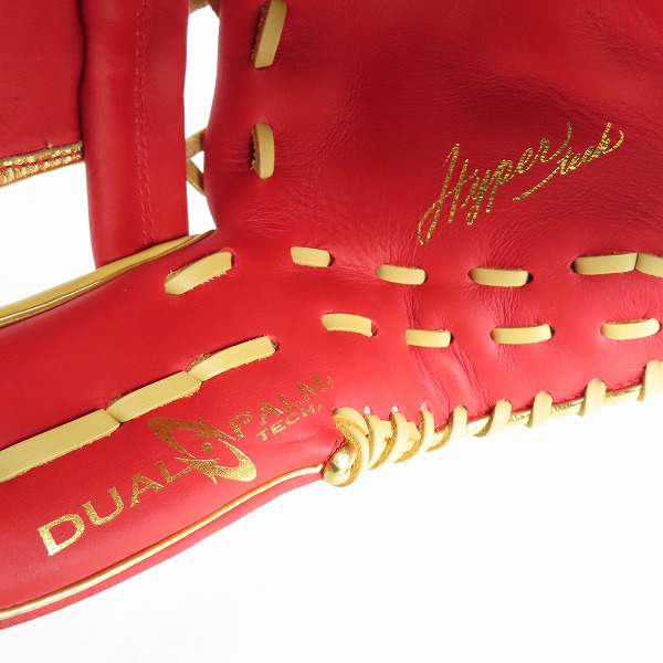 実際に弊社で買取させて頂いたRawlings/ローリングス HYPER TECH COLOR SYNC 軟式/内野手/右投げ用 グローブ GR4HTCN62の画像 8枚目