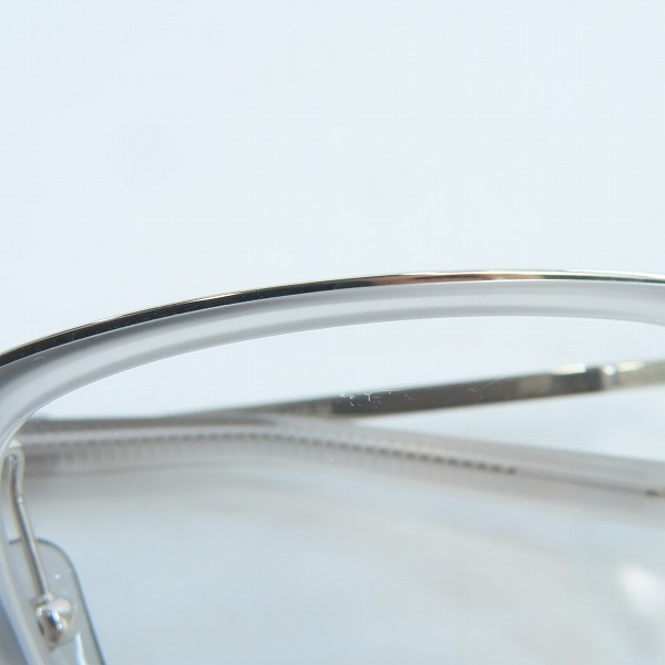 実際に弊社で買取させて頂いた999.9/フォーナインズ チタニウム コンビ アイウェア/メガネフレーム M-114の画像 7枚目