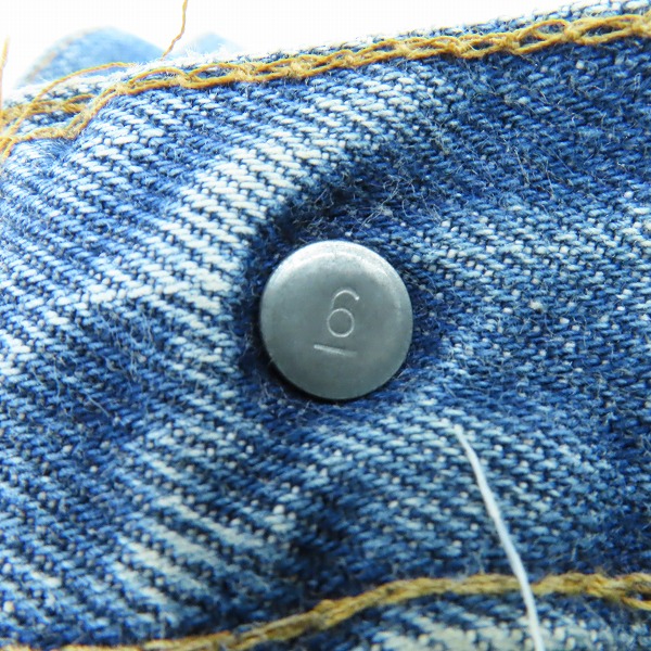 実際に弊社で買取させて頂いたLevis/リーバイス 501 ヴィンテージ 66後期 刻印6 スモールe ボタンフライ デニムパンツ w32l33の画像 3枚目