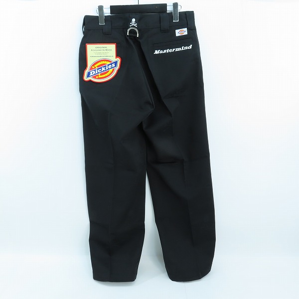 実際に弊社で買取させて頂いた【未使用】MASTERMIND×Dickies/マスターマインドジャパン×ディッキーズ スカル刺繍 ツイルワークパンツ 182M40M501 32の画像 1枚目