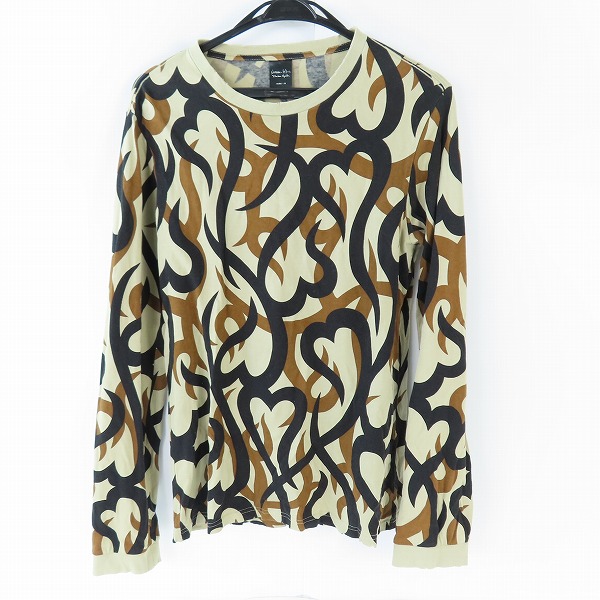 実際に弊社で買取させて頂いたNUMBER(N)INE/ナンバーナイン Tシャツ ハートライバル柄 ダメージ加工 ロングTシャツ 2