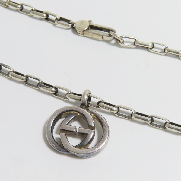 実際に弊社で買取させて頂いたGUCCI/グッチ インターロッキング GGロゴ ネックレス