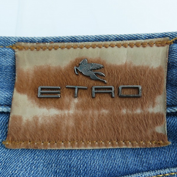 実際に弊社で買取させて頂いたETRO/エトロ ハラコパッチ/ポケット刺繍 デニムパンツ /29の画像 6枚目