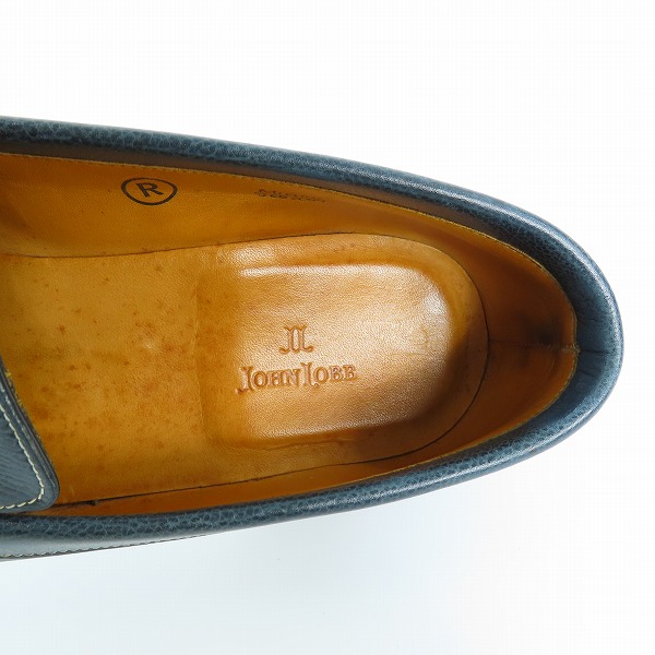 実際に弊社で買取させて頂いたJohn Lobb/ジョンロブ MIAMI/マイアミ レザーローファー 14980/8EEの画像 4枚目