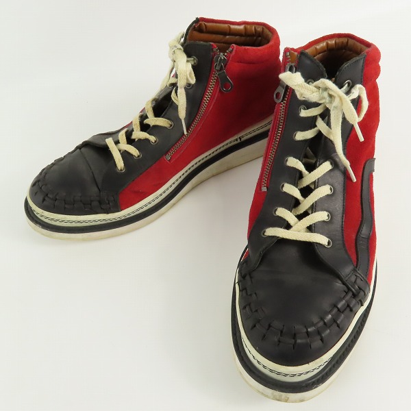 実際に弊社で買取させて頂いたglamb/グラム Horan mid sneakers ホーランミッドスニーカー/サイドジップ/GB0318-AC07/3