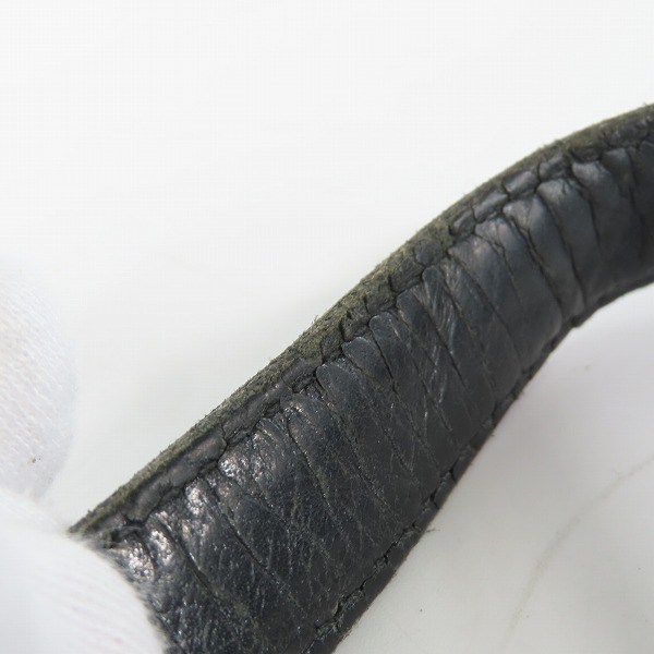 実際に弊社で買取させて頂いたGUCCI/グッチ GGキャンバス レザートートバッグ ネイビーの画像 6枚目