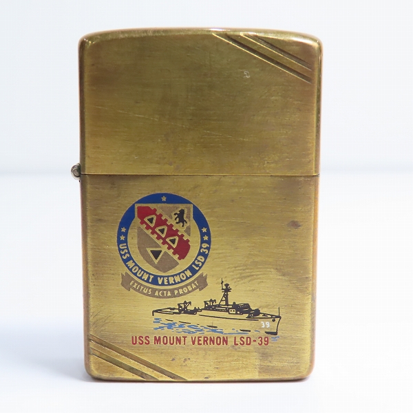 実際に弊社で買取させて頂いたZIPPO/ジッポー USS MOUNT VERNON LSD-39 COMMEMORATIVE 1932-1982 ダイアゴナルライン/1982年製
