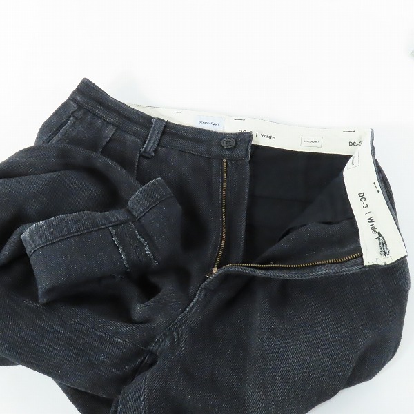 実際に弊社で買取させて頂いたDESCENDANT/ディセンダント DC-3 Wide ワイドパンツ ブラック/2の画像 5枚目