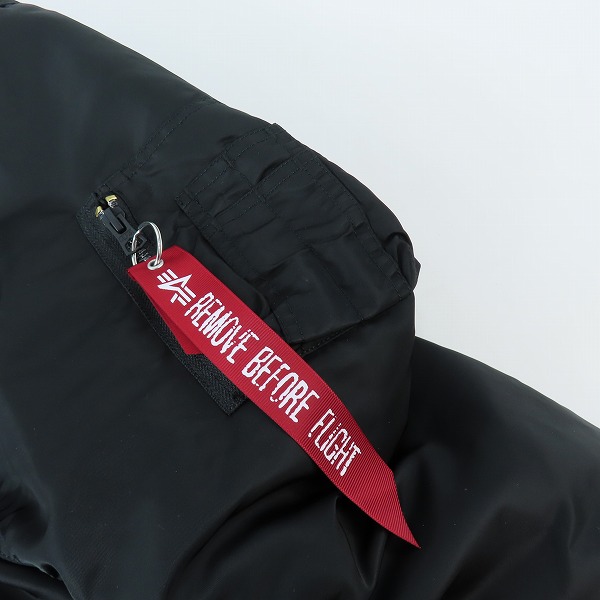 実際に弊社で買取させて頂いたAlpha Industries/アルファ インダストリー リバーシブル フライトジャケット MA-1 IDEALジップ MIL-J-82790J /Lの画像 8枚目