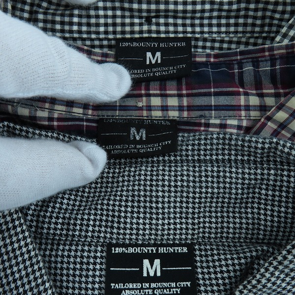 実際に弊社で買取させて頂いたBOUNTY HUNTER/バウンティーハンター 半袖 長袖 チェック柄/ボタンシャツ/3点セットの画像 2枚目