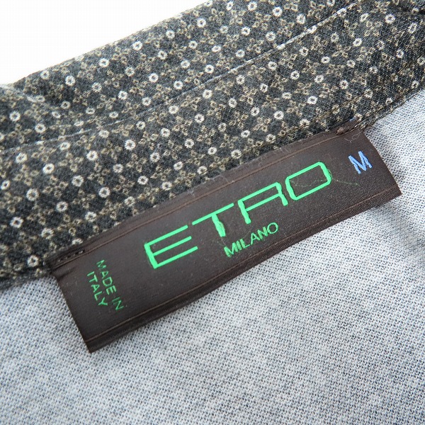 実際に弊社で買取させて頂いたETRO/エトロ 総柄 半袖ポロシャツ Mの画像 2枚目