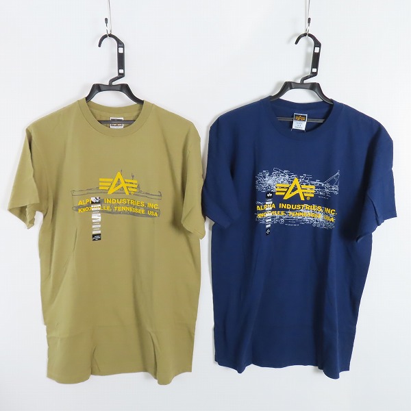 実際に弊社で買取させて頂いた【未使用】ALPHA INDUSTRIES/アルファインダストリーズ 半袖Ｔシャツ/2点セット