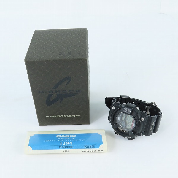 実際に弊社で買取させて頂いたG-SHOCK/Gショック FROGMAN/フロッグマン DW-8200Z-1Tの画像 8枚目