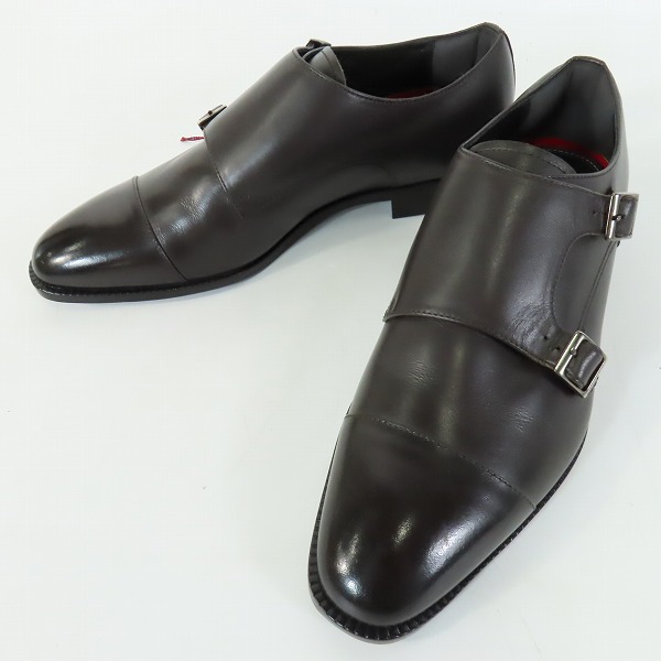 実際に弊社で買取させて頂いた【未使用】Orobianco/オロビアンコ KOGETSU2/コウゲツ2 ダブルモンクストラップ ストレートチップ レザー ビジネスシューズ/40