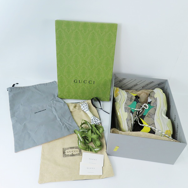 実際に弊社で買取させて頂いた GUCCI×BALENCIAGA/グッチ×バレンシアガ ザ ハッカープロジェクト Triple S トリプルS  27.5の画像 8枚目