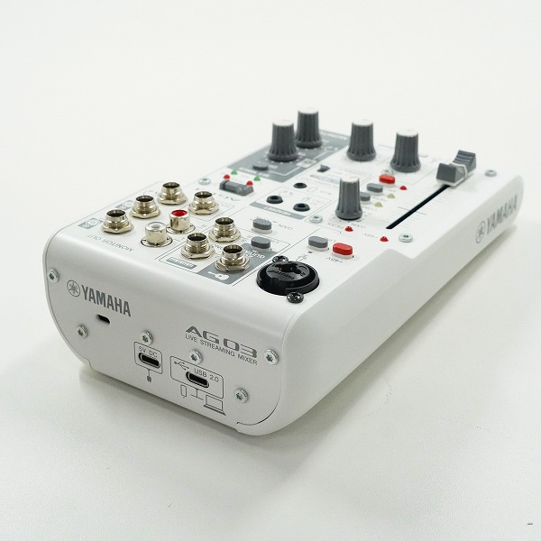 実際に弊社で買取させて頂いたYAMAHA/ヤマハ AG03 MK2 ライブストリーミングミキサー 通電確認済みの画像 4枚目