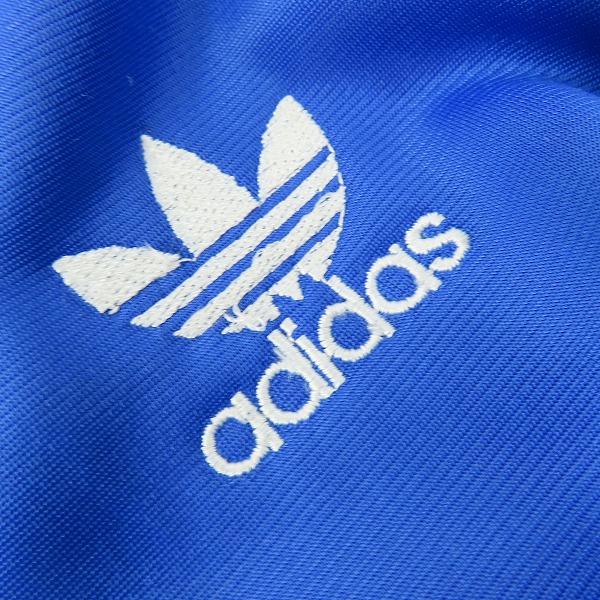 実際に弊社で買取させて頂いたadidas/アディダス 80s~90s ヴィンテージ 銀タグ トラックジャケット ブルー /Sの画像 5枚目