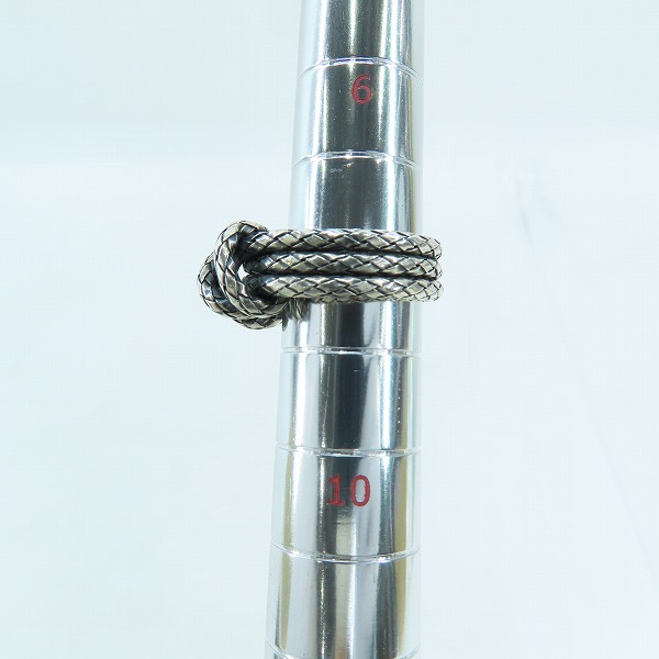 実際に弊社で買取させて頂いたBOTTEGA VENETA/ボッテガヴェネタ イントレチャート リング Ag925/8号の画像 8枚目