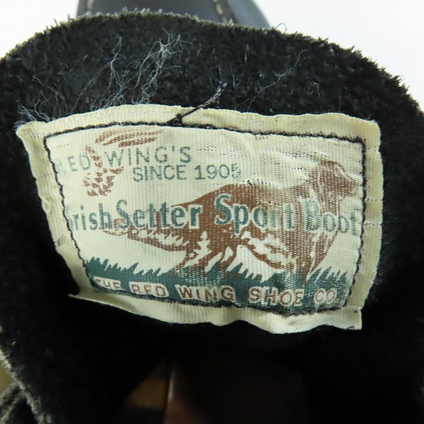 実際に弊社で買取させて頂いたRED WING/レッドウィング 四角犬タグ アイリッシュセッター モックトゥ ブーツ 8179/10Eの画像 5枚目
