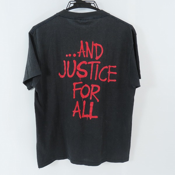 実際に弊社で買取させて頂いたMETALLICA/メタリカ and justice for all ヴィンテージ バンT/Lの画像 1枚目