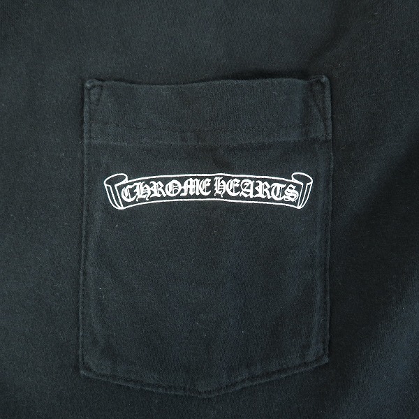 実際に弊社で買取させて頂いたCHROME HEARTS/クロムハーツ セメタリークロス バックプリント 長袖 Tシャツ/L の画像 6枚目