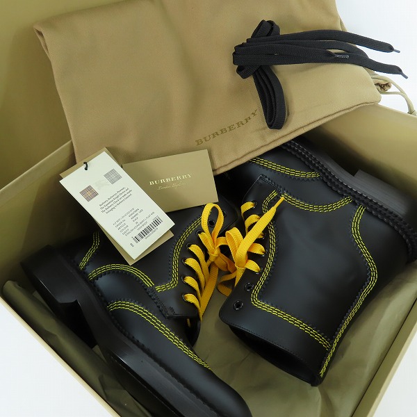 実際に弊社で買取させて頂いたBURBERRY LONDON ENGLAND/バーバリーロンドンイングランド レースアップブーツ 36の画像 8枚目