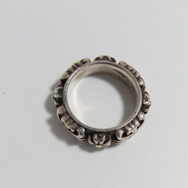 実際に弊社で買取させて頂いたA&G/エーアンドジー クロス シルバーリング 16.5～17号の画像 5枚目