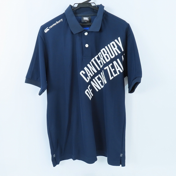 実際に弊社で買取させて頂いた【未使用】Canterbury/カンタベリー ポロシャツ ネイビー RA30373/XL