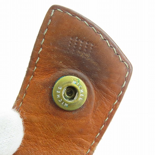 実際に弊社で買取させて頂いたRED MOON/レッドムーン コンチョ レザー 二つ折り財布 ウォレット ブラウンの画像 7枚目