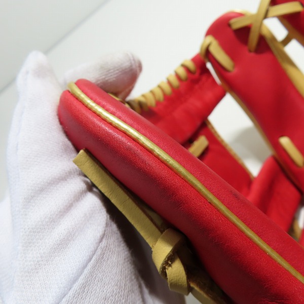 実際に弊社で買取させて頂いたRawlings/ローリングス HYPER TECH COLOR SYNC 軟式/内野手/右投げ用 グローブ GR4HTCN62の画像 9枚目