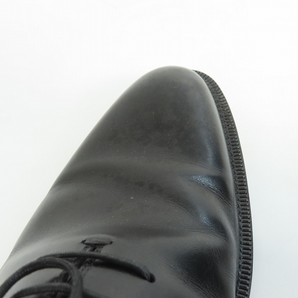 実際に弊社で買取させて頂いたMAGNANNI/マグナーニ プレーントゥ ブラック レザーシューズ 9764 /42の画像 8枚目