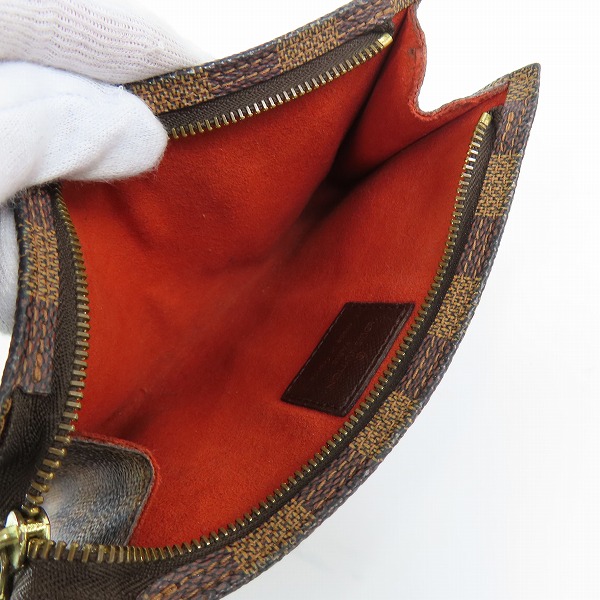 実際に弊社で買取させて頂いたLOUIS VUITTON/ルイヴィトン ダミエ・エベヌ マレ用付属ポーチ ネックストラップ付きの画像 3枚目